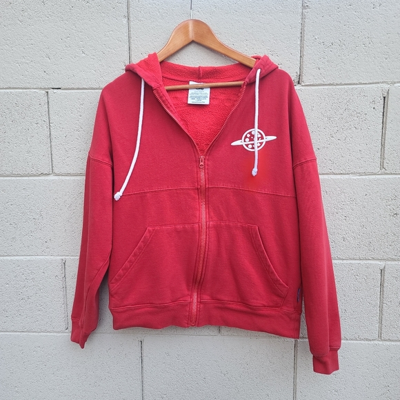 Disney | Pizza Planet Toy Story Spirit Jersey Zip Hoodie For Adults Size Small - Picture 2 of 15